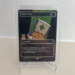 Ninja Pizza Pixel Art Surge Foil Borderless Magic The Gathering TMNT - Image 1