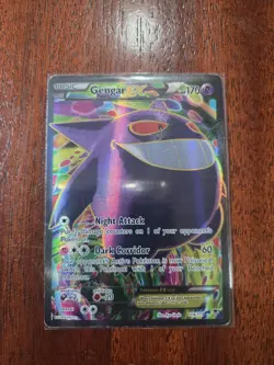 (Damaged) Pokemon TCG Gengar EX (114 Full Art) 114/119 XY - Phantom Forces Holo - Image 1