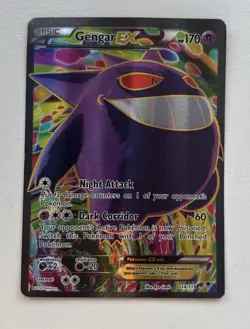 Pokemon TCG Gengar-EX Phantom Forces 114/119 Holo Full Art Ultra Rare - Image 1