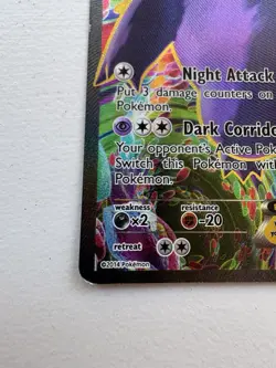 Pokemon TCG Gengar-EX Phantom Forces 114/119 Holo Full Art Ultra Rare - Image 2
