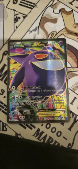 Pokemon TCG Gengar-EX Phantom Forces 114/119 Holo Full Art Ultra Rare - Image 1