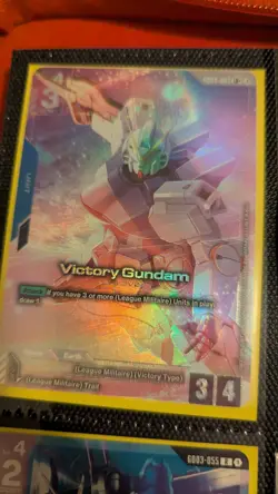 GUNDAM CARD GAME GD04-003 LR+ VICTORY GUNDAM - HOLO FOIL - PHANTOM ARIA - Image 1