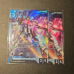 GUNDAM CARD GAME GD04-003 LR - VICTORY GUNDAM - FOIL - GD04 PHANTOM ARIA - Image 1