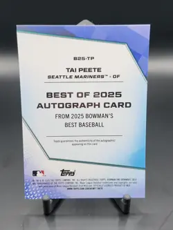 Topps 2025 Bowman's Best Best of 2025 Autographs Tai Peete Auto #B25-TP - Image 2
