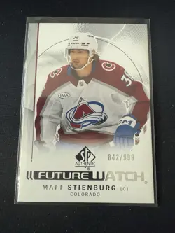 2024-25 SP Authentic Future Watch #179 Matt Stienburg - Avalanche 842/999 - Image 1