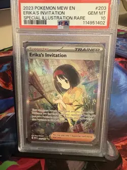 2023 Pokemon SV 151 Erika's Invitation Special Illustration Rare #203/165 PSA 10 - Image 1