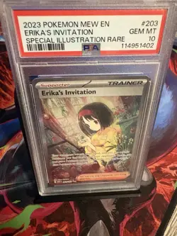 2023 Pokemon SV 151 Erika's Invitation Special Illustration Rare #203/165 PSA 10 - Image 2