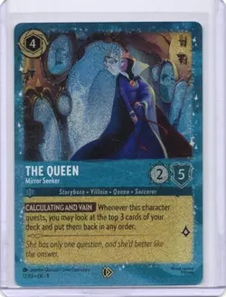 Disney Lorcana - The Queen Foil - 12/P3 First Chapter Costco Promo - NM 12/P3 - Image 1