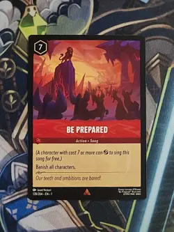 Disney Lorcana - Be Prepared 128/204 *NON-FOIL* The First Chapter Rare NM - Image 2