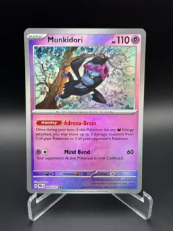 Munkidori (Master Ball Reverse) Holo Pokemon Prismatic Evolutions 044/131 NM - Image 1