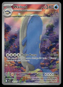 Wailord 162/159 Illustration Rare Journey Together Pokemon Holo Near Mint - Image 1