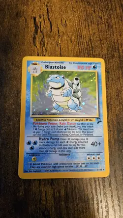 Pokemon TCG Blastoise Base Set 2 Holo Unlimited Rare Card 2/130 - Image 1