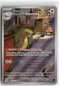 Gumshoos 153/132 Illustration Rare Holo Mega Evolution Pokemon TCG NM - Image 1