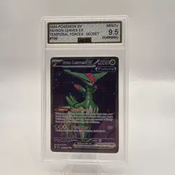 Pokemon TCG Iron Leaves EX 186/162 Temporal Forces Full Art AGS 9.5 MINT+ - Image 1