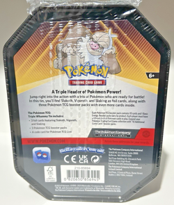 Pokemon TCG Triple Whammy Collector Tin SLAKING New/Sealed - 3 Rare Packs inside - Image 2