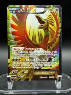 Pokemon TCG Ho-Oh EX Full Art Ultra Holo Rare Card 121/122 XY Breakpoint 2016 - Image 1