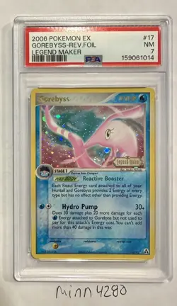 PSA 7 Gorebyss 🌀 17/92 EX Legend Maker Reverse Holo Stamped 2006 Pokemon TCG - Image 1