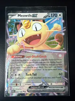 2026 Pokemon Meowth ex 062/088 ME03 Perfect Order Holo EN English - Image 1