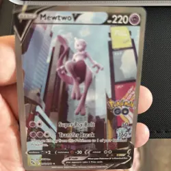 Mewtwo V (Alternate Full Art) 072/078 Pokemon GO Holo - Image 3