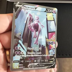 Mewtwo V (Alternate Full Art) 072/078 Pokemon GO Holo - Image 5