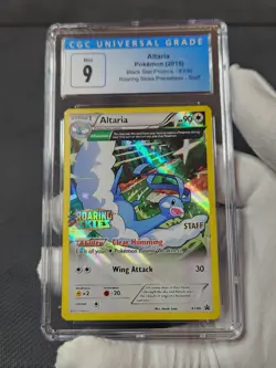 2015 Pokemon Roaring Skies Prerelease STAFF Altaria Holo XY46 CGC 9 like PSA - Image 1