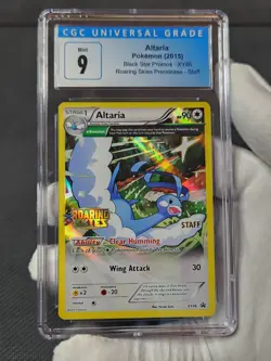 2015 Pokemon Roaring Skies Prerelease STAFF Altaria Holo XY46 CGC 9 like PSA - Image 2