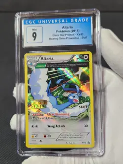 2015 Pokemon Roaring Skies Prerelease STAFF Altaria Holo XY46 CGC 9 like PSA - Image 3