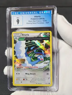 2015 Pokemon Roaring Skies Prerelease STAFF Altaria Holo XY46 CGC 9 like PSA - Image 5
