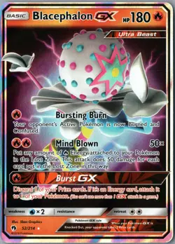 Blacephalon GX Ultra Rare SM - Lost Thunder 52/214 NM Holofoil - Pokemon - Image 1