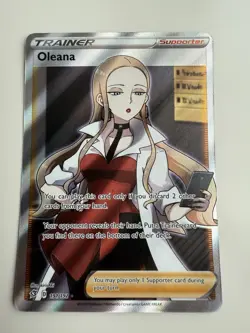 Oleana - 191/192 - Pokemon Rebel Clash Sword & Shield Full Art Rare Card NM - Image 1