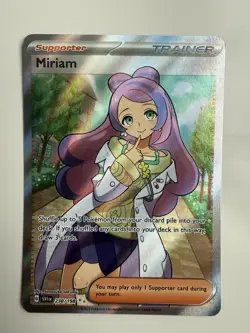 Pokemon TCG Miriam Scarlet & Violet Base Set 238/198 Holo Ultra Rare - Image 1