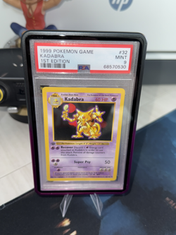 Kadabra 1st Edition Base Set Shadowless Mint 9 PSA Pokemon #32 - Image 1