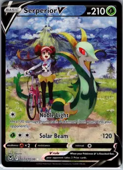 Serperior V TG13/TG30 SWSH12: Silver Tempest Trainer Gallery - Pokemon Card - NM - Image 1
