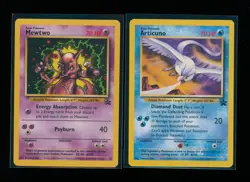 POKEMON Black Star Promo MEWTWO 14 Articuno 22 LP - NM Vintage WOTC - Image 1