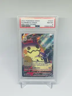 2022 POKEMON SWORD & SHIELD BRILLIANT STARS #TG17 FULL ART/MIMIKYU VMAX PSA 8 - Image 1