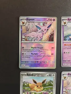 Pokemon TCG Espeon Slyveon Eevee Cards Lot Of 4 - Image 2