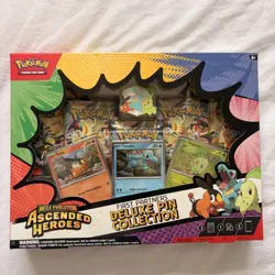 Pokemon TCG Ascended Heroes First Partners Deluxe Pin Collection New & Sealed - Image 1