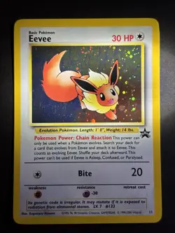 Wizards Pokemon TCG Eevee 11/53 Wotc Promo Holo Promo HP30 English 2000 - Image 3