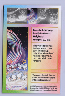 Pokemon Maushold #0925 Mini Tin Art Card and Sticker Set #3 - Image 4