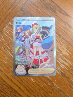 Pokemon Irida Trainer Supporter Full Art Ultra Rare Holo GG63/GG70 Crown Zenith - Image 1