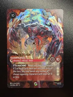 Disney Lorcana TCG The Leviathan Legendary ✨ENCHANTED ✨Full Art Foil 233/204 - Image 1