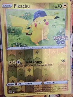 Pikachu (REVERSE HOLO) | 028/078 | NEAR MINT | Pokemon GO | Pokemon Card - Image 1