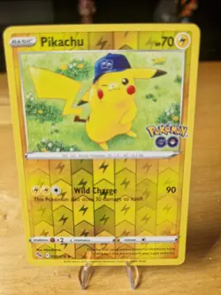 Pikachu 028/078 Reverse Holo - Pokemon GO - Pokemon TCG - NM - Image 1