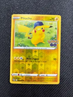 Pikachu 028/078 Pokemon GO Reverse Holo Ultra Rare Pokemon Card - Image 1