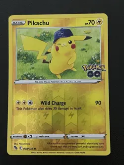 Pikachu 028/078 Reverse Holo Pokemon GO Pokemon - Image 1