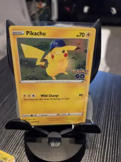 Pokemon TCG Pikachu Pokemon Go 028/078 Reverse Holo Holo Rare - Image 1