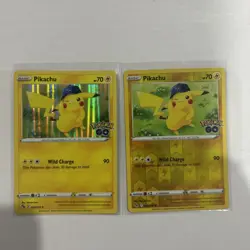 Pikachu 028/078 Holo Rare Pokemon GO Pokemon TCG Reverse Holo & holo NM - Image 1