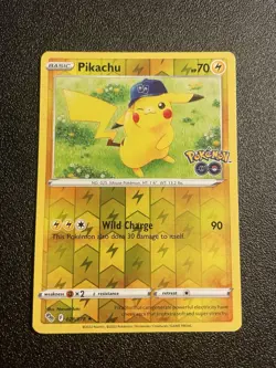 Pikachu 028/078 Reverse Holo Pokemon GO - Pokemon Card - NM - Image 1