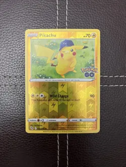 Pokemon TCG - Pikachu - 028/078 - Pokemon GO - NM Reverse Holo (2022) - Image 1