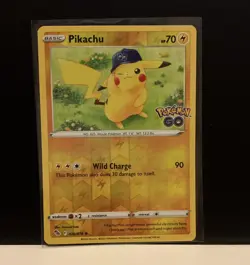 Pokemon TCG Pikachu 028/078 Pokemon GO Reverse Holo Common English 2022 - Image 1